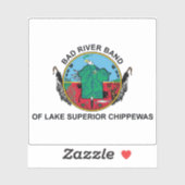 Bad River Band Flag, Verenigde Staten Sticker (Vel)