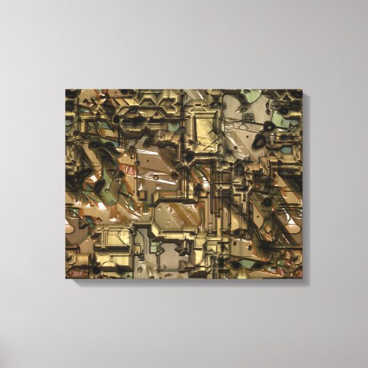 Bad Robot 1 verpakt Canvas Afdruk (Voorkant)