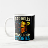 Bad Rolls Make Good Stories - Rpg Gaming Fun Koffiemok (Links)