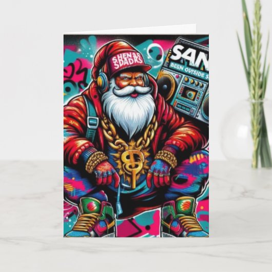BAD SANTA CHRISTMAS CARD KAART (Voorkant)