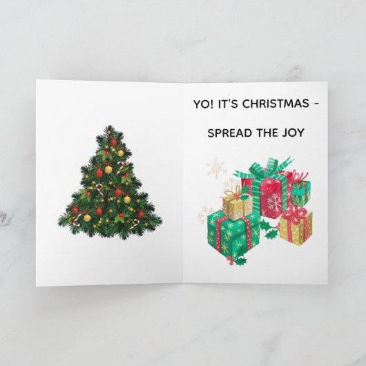 BAD SANTA CHRISTMAS CARD KAART (Binnen)