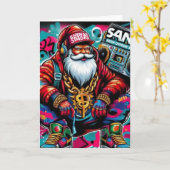 BAD SANTA CHRISTMAS CARD KAART (Gele Bloem)
