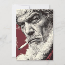 Bad Santa Christmas Cards Adult Humor Feestdagenkaart