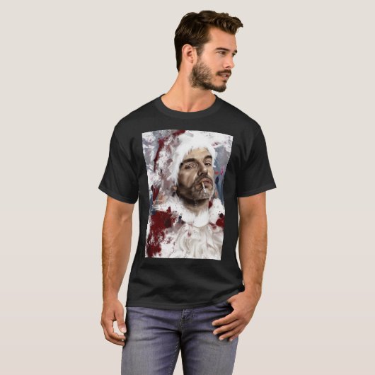 Bad Santa Classic T-Shirt (Voorkant volledig)