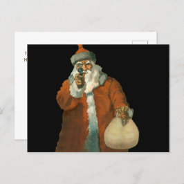 Bad Santa Claus Feestdagenkaart