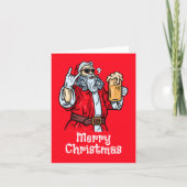 Bad Santa Claus, Rock, Beer en Cigar (Voorkant)