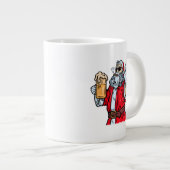 Bad Santa Claus, Rock, Beer en Cigar Grote Koffiekop (Voorkant rechts)