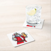 Bad Santa Claus, Rock, Beer en Cigar Kartonnen Onderzetters (Insitu)