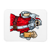Bad Santa Claus, Rock, Beer en Cigar Magneet (Horizontaal)