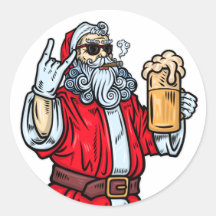 Bad Santa Claus, Rock, Beer en Cigar