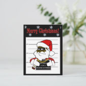 BAD SANTA - JAILMATECARDS.CO.UK - CHRISTMAS FEESTDAGENKAART (Staand voorkant)