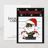 BAD SANTA - JAILMATECARDS.CO.UK - CHRISTMAS FEESTDAGENKAART (Voorkant / Achterkant)