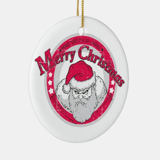 Bad Santa Keramisch Ornament (Rechts)