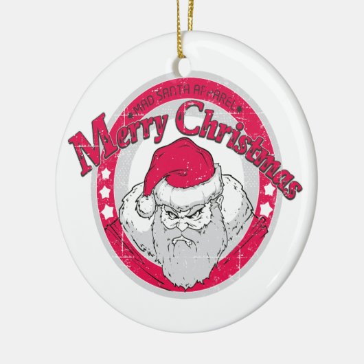 Bad Santa Keramisch Ornament (Links)