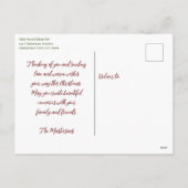 Bad Santa Rides Een Wilde Auto Kerstmis Groeten Feestdagenkaart (Achterkant)