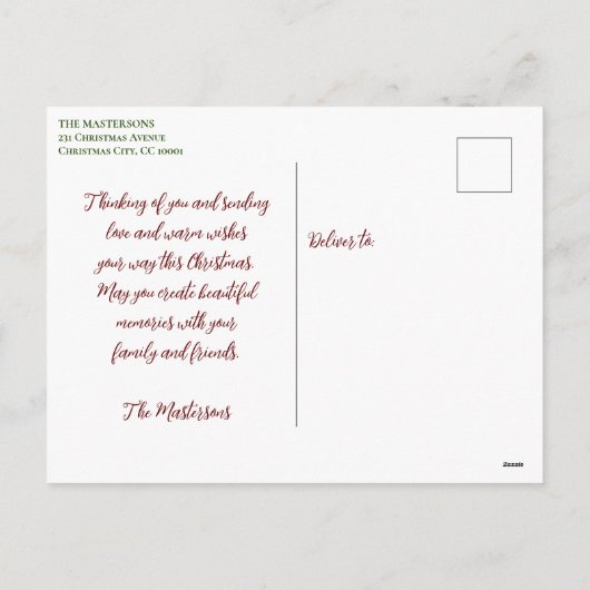 Bad Santa Rides Een Wilde Auto Kerstmis Groeten Feestdagenkaart (Achterkant)