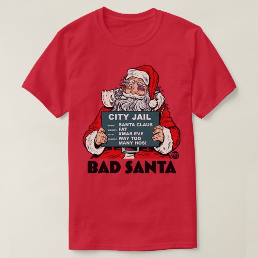 BAD SANTA T-SHIRT (Design voorkant)