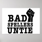 Bad Spellers Untie Poster (Voorkant)