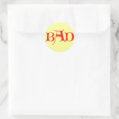 BAD-sticker Ronde Sticker (Tas)