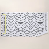 Bad, strand of yoga handdoek Tiger Stripes (Voorkant)