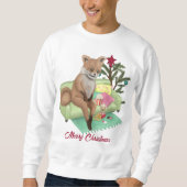 Bad Taxidermy Fox Kerstmis T-Shirt (Voorkant)