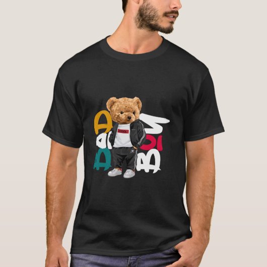 Bad Teddy Bear Style Fun T-shirt (Voorkant)