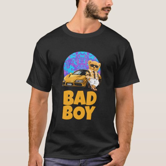Bad Teddy Bear Style Fun T-shirt (Voorkant)