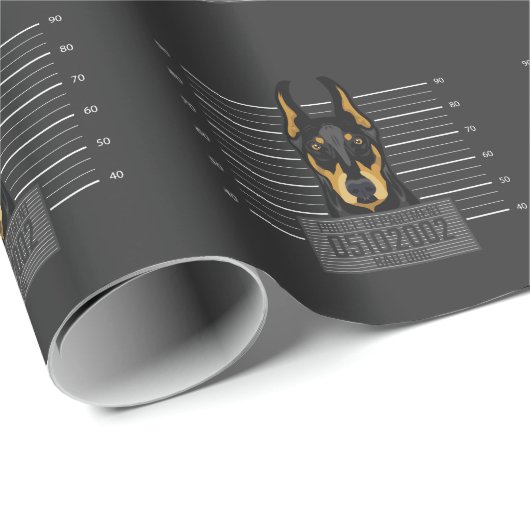 Bad Thief Animal Mok Shot Doberman Stubborn Dog Cadeaupapier (Rol Hoek)