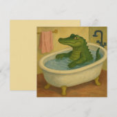 Bad Tijd Alligator Kaart (Voorkant / Achterkant)