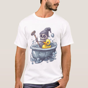 Bad Tijd Botten � Schattige Grappige Schedel in Ba T-shirt