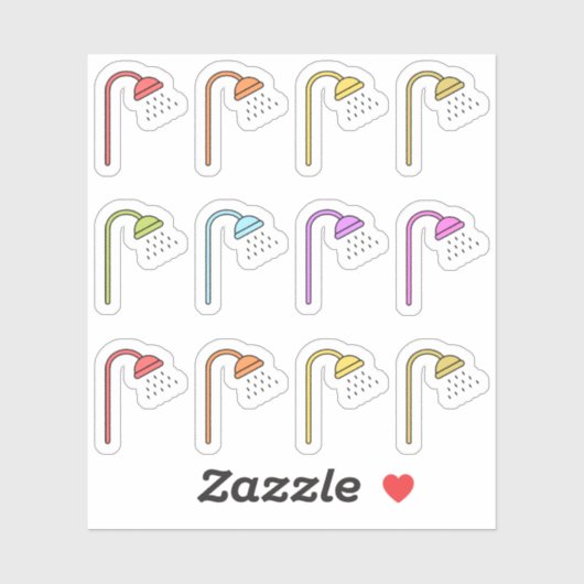 Bad Time Tubs Shower Tracker Herinneringsplanner Sticker (Vel)