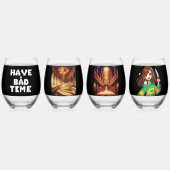 bad time wijnglas zonder voet (Voorkant)