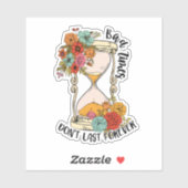 Bad Times is niet altijd positief Sticker (Vel)