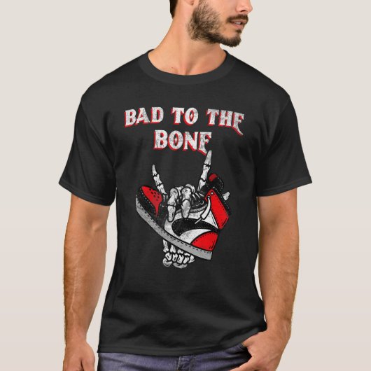 Bad To The Bone Skeleton 5 T-shirt (Voorkant)