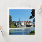 Bad Tolz, schilderachtig foto van Duitsland Kaart (Voorkant / Achterkant in situ)