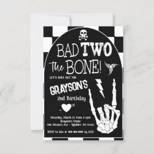 Bad TWO de Bone 2e Verjaardagsfeestje Kaart