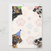 Bad Two de Bone Puppy Verjaardag Kaart (Achterkant)