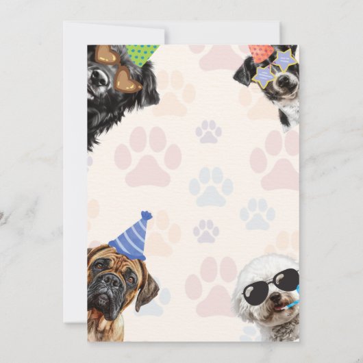 Bad Two de Bone Puppy Verjaardag Kaart (Achterkant)