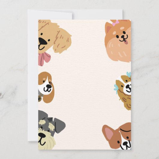 Bad Two de Bone Puppy Verjaardag Kaart (Achterkant)