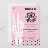 Bad two is de tweede verjaardagsuitnodiging kaart (Voorkant)