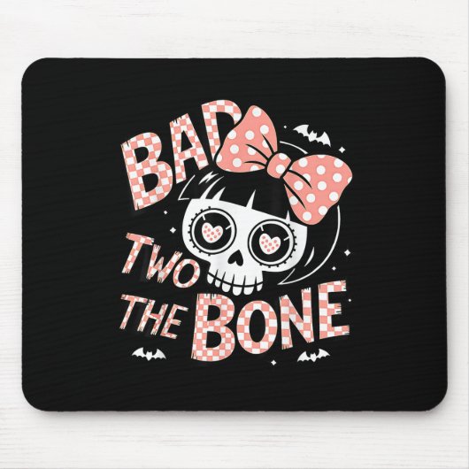 Bad Two The Bone 2 jaar oude verjaardag 2e peuter Muismat (Voorkant)