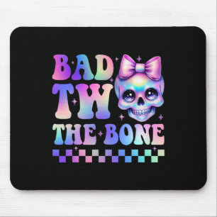 Bad Two The Bone 2e Verjaardag Kind Girl Tie Dye B Muismat