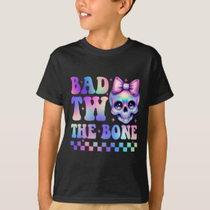 Bad Two The Bone 2e Verjaardag Kind Girl Tie Dye B T-shirt