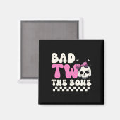 Bad Two The Bone 2e Verjaardag Meisjes Spooky Birt Magneet (Voorkant / Achterkant)