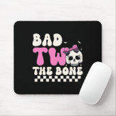 Bad Two The Bone 2e Verjaardag Meisjes Spooky Birt Muismat (Met muis)