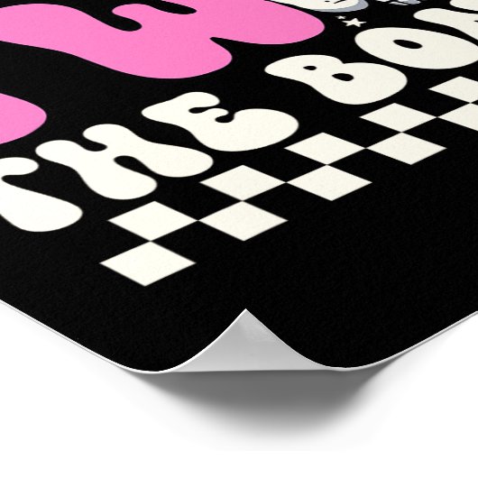 Bad Two The Bone 2e Verjaardag Meisjes Spooky Birt Poster (Hoek)