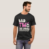 Bad Two The Bone 2e Verjaardag Meisjes Spooky Birt T-shirt (Voorkant volledig)