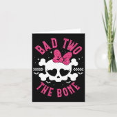 Bad Two The Bone 2nd Birthday 2 jaar oude Kinder m Kaart (Voorkant)