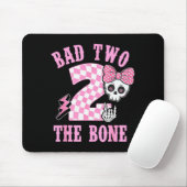 Bad Two The Bone Birthday 2 Years Old Nk Checkered Muismat (Met muis)