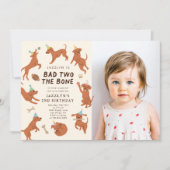 Bad Two The Bone Dogs 2e verjaardag foto Kaart (Voorkant)